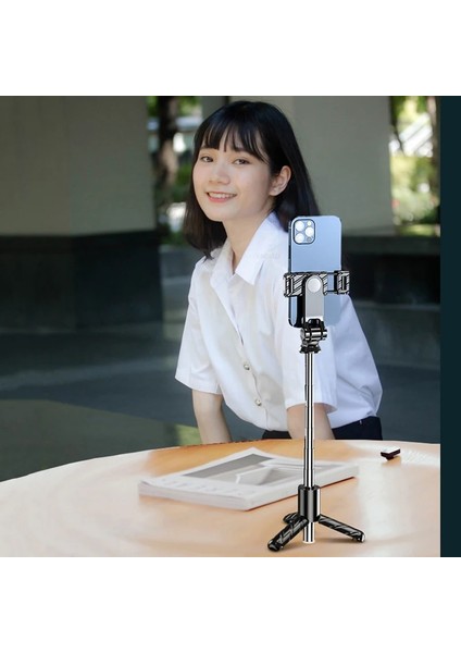 Beyaz Dısour Taşınabilir Mini Selfie Çubuğu Canlı Tripod Metal Teleskopik Sarsıntı Önleyici ve Kaymaz Tutucu Uzaktan Kumandalı Canlı Selfie Için Stand (Yurt Dışından) fırsatları