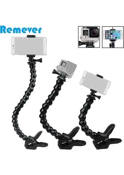 S Esnek Selfie Çubuğu, Iphone Samsung Xiaomi Android Telefonlar Için Tutuculu Gopro Sjcam Aksiyon Kameraları Için Kelepçeli Kaz Boynu (Yurt Dışından) fiyatları