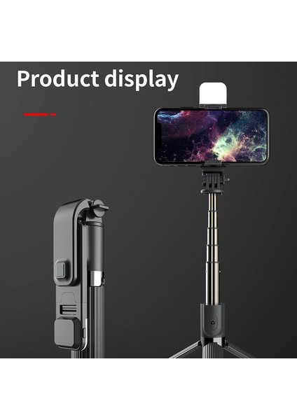 Beyaz L03S Bluetooth Kablosuz Selfie Çubuğu Dolgu Işığı Tripod Çok Fonksiyonlu Kamera Braketi Akıllı Telefon Için Alüminyum Alaşımlı (Yurt Dışından) fiyatları