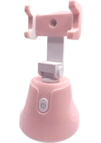 Pembe Apai Genie 360 Rotasyon Yüz Izleme Selfie Çubuğu Tripod Nesne Takip Tutucu Kamera Gimbal Fotoğraf Vlog Canlı Video Kaydı (Yurt Dışından)