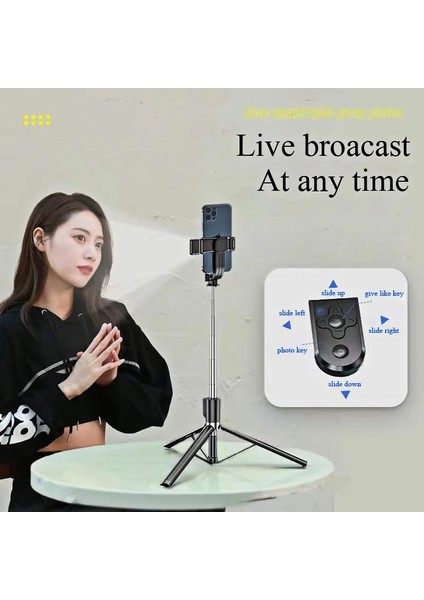 Dolgu Işığı ile 1,67M Bluetooth Özellikli Selfie Çubuğu Canlı Yayın Yayını (Yurt Dışından) indirimleri