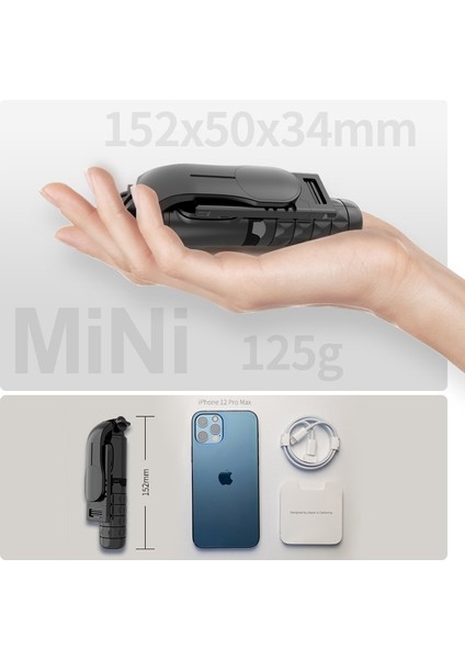 Seçenek 1 Bluetooth Kablosuz Selfie Çubuğu Katlanabilir Mini Tripod Uzatılabilir Monopod Uzaktan Deklanşör ile iPhone Ios Xiaomi Android Telefon Için (Yurt Dışından) fiyatları