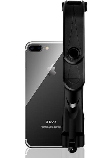 Siyah XT10 Selfie Sopa Uzaktan Kumanda Teleskopik Çubuk Masaüstü Canlı Braketi Cep Telefonu Tripod Selfie Sopa iPhone 11/12/13 (Yurt Dışından)