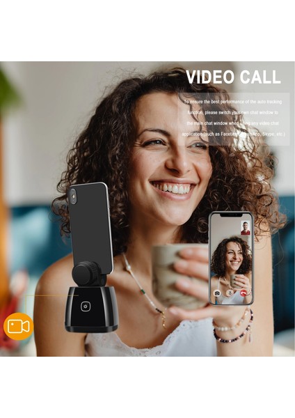 Siyah Uzaktan Capture Genıe Akıllı Takip Selfie Çubuğu 360° Döndürme Otomatik Yüz Nesne Takibi Telefon Kamera Fotoğraf Vlog Canlı Için Tripod Tutucu (Yurt Dışından)