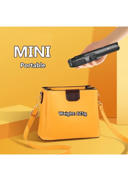 Siyah Fgclsy Yeni Kablosuz Bluetooth Selfie Çubuğu Taşınabilir Mini 360 Derece Dönen Tripod Uzaktan Deklanşör Çekim Canlı Yayın Için (Yurt Dışından)