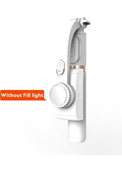 Gimbal Sabitleyici ile iPhone Için Beyaz Selfie Çubuğu Cep Telefonu Kamera Için Tripod Uzaktan Kumandalı Taşınabilir El Gimble Alüminyum Alaşım (Yurt Dışından)