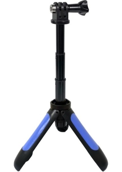 Mavi KX4A Tripod Gimbal Masaüstü Masa Üstü Basit Selfie Sopa Standı Katlanabilir Gopro-Hero 4/3/2/1 SJ4000 SJ5000 SJ6000 Sabitleyici (Yurt Dışından)