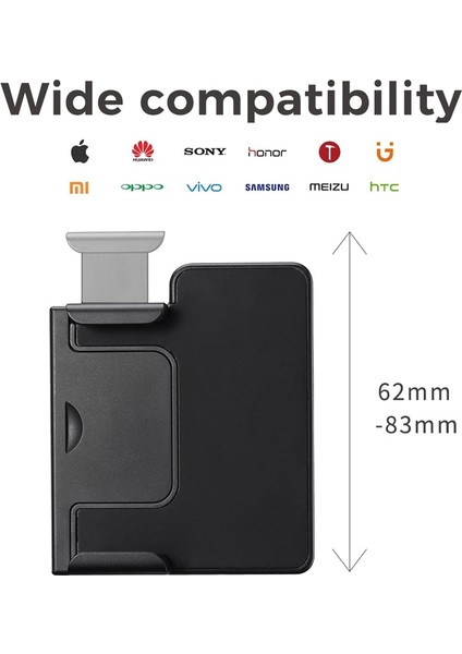 01 Ulanzı Capgrip Kablosuz Bluetooth Telefon Kelepçesi Uzaktan Kumanda ile Kolu Kavrama Selfie Kelepçe iPhone 13 12 12PRO Max Samsung (Yurt Dışından) modelleri