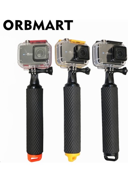 Turuncu Orbmart Bobber Monopod Yüzen Çubuk Kolu Sopa Xiaomi Yi 2 Xiaoyi 4 K Gopro Hero 6 5 4 3 Sjcam SJ4000 SJ6000 Kamera (Yurt Dışından)
