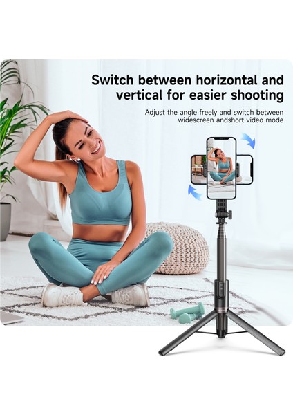 1.3m Selfie Çubuğu Telesın 0.6/1.3m Selfie Çubuğu Tripod + 40M Bluetooth Uzaktan Kumanda Gopro Hero 11 10 9 8 Max Vlog IPhone 14 13 Samsung Için (Yurt Dışından)