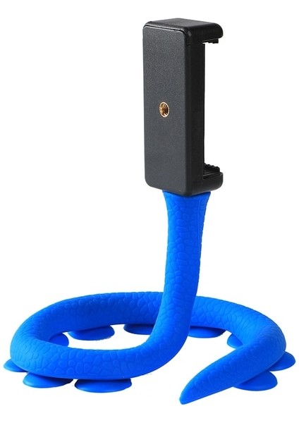 Mavi Selfie Çubuğu Tripod Ri-47 Seyahat Açık Tembel Telefon Tutucu Stand Braketi W Bluetooth Uzaktan Kumanda Iphone Max Xs x 8 7 Artı (Yurt Dışından)