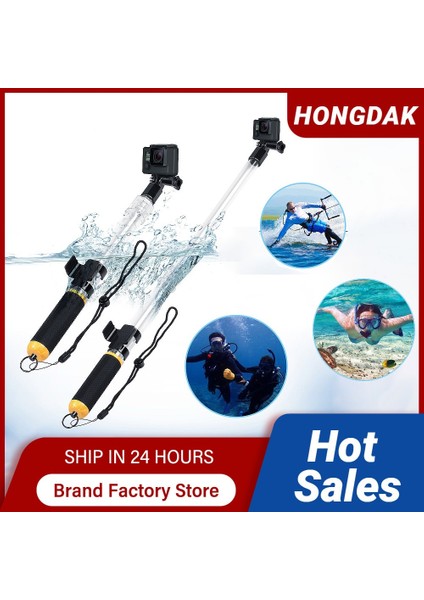Klipler ve Adaptörler Hongdak Teleskopik Su Geçirmez Monopod Şeffaf Selfie Çubuğu Gopro 11 10 9 8 7 6 INSTA360 Osmo Action Için Tripod Dalış Direği (Yurt Dışından) modelleri