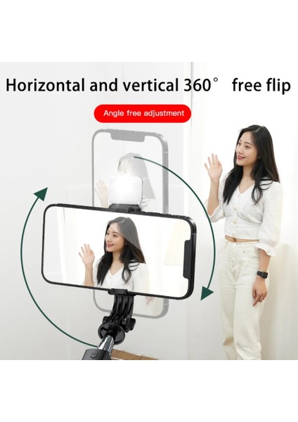Işıksız Selfie Çubuğu Mini Tripod Uzatılabilir Monopod Dolgu Işığıyla Bluetooth Uyumlu Kablosuz Uzaktan Deklanşör IPhone Ios Android Için (Yurt Dışından)