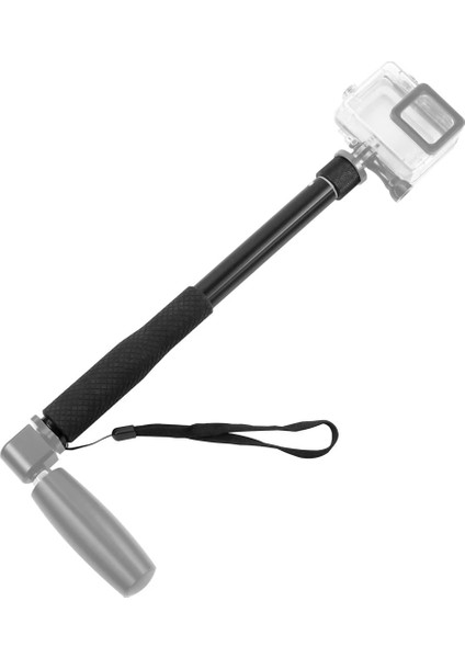 Siyah Alüminyum Alaşımlı Uzatma Özçekim Çubuğu Kutup Çubuk 1/4 Vidalı INSTA360 One X2 Gopro 10 9 Xiaomi Yi Djı Eylem 2 Spor Kamera (Yurt Dışından)