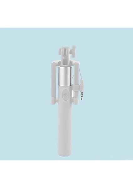 Beyaz Sıcak Satış Taşınabilir Uzatılabilir El Monopod Mini Kablolu Selfie Sopa Android iPhone 5 6 6s 7 Samsung Huawei Xiaomi Için (Yurt Dışından)
