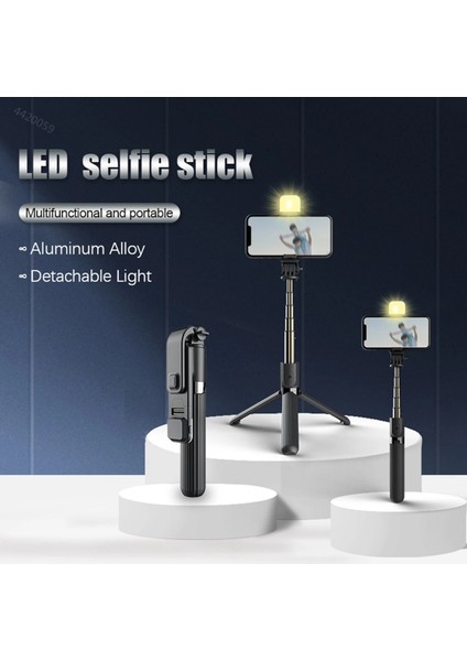 Stil 03 Roreta 2022 Yeni Bluetooth Katlanabilir Kablosuz Selfie Sopa Monopod Deklanşör Dolgu Işığı Tripod iPhone Android Telefon Için (Yurt Dışından) fiyatları