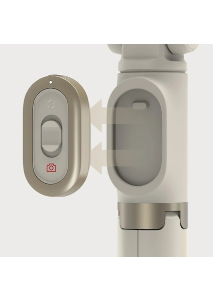 Siyah Xiaomi Zoom Tripod Selfie Çubuğu Bluetooth Uyumlu Ios Android Için Uzaktan Katlanabilir Uzatılabilir Monopod 360° Döndürülebilir (Yurt Dışından)
