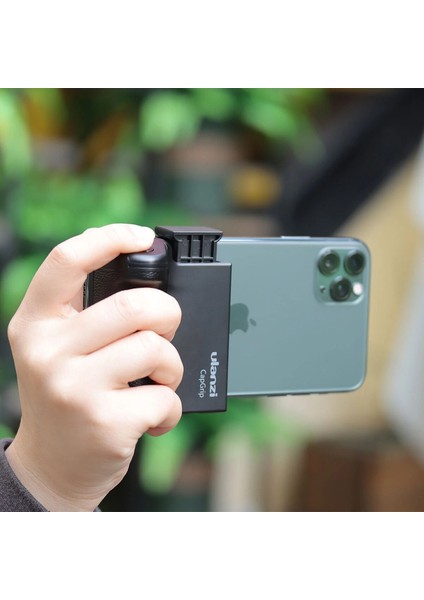 Siyah Ulanzı Capgrip Kablosuz Bluetooth Akıllı Telefon Kamera Yardımcısı Cep Telefonu Sabitleyici Kolu Braketi Deklanşör 1/4 Vida (Yurt Dışından) fiyatları