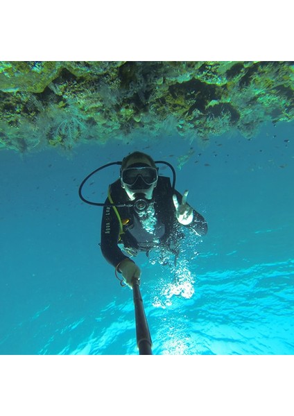 Go Pro Için Mavi Uzatılabilir Sopa El Palo Gopro Selfie Çubukları Monopod Gopro Hero Için 5 4 6 7 3 + 3 2 1 SJ4000 Xiaomi Yi Için (Yurt Dışından)