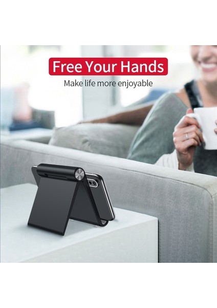 Siyah Evrensel Masa Cep Telefonu Desteği Tutucu Telefon Masaüstü Standı Ipad Samsung iPhone x Xs Max Cep Telefonu Tutucu Dağı (Yurt Dışından)