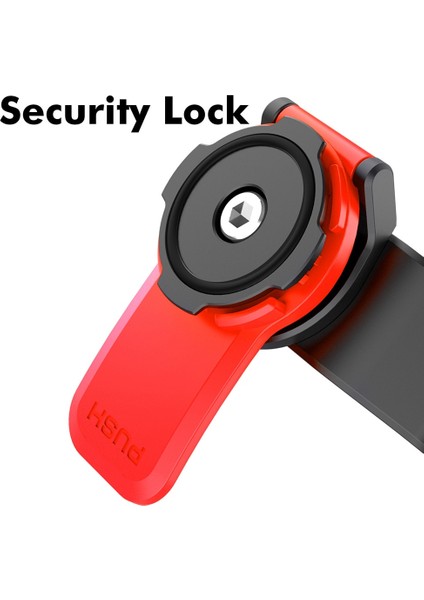 2 Takım Kırmızı Tutucu Telefon Braketi Mtb Bisiklet Scooter Için Motosiklet Navigasyon Bisiklet Tutucu Xiaomi iPhone Için 360° Dönebilen Güvenlik Kilidi Braketi (Yurt Dışından) fiyatları