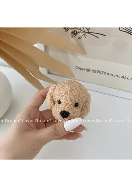 Haki Köpek Kore 3D Kawaii Tüylü Ayı Telefon Tutucu Grip Tok Peluş Oyuncak Köpek Braketi iPhone 11 12 13 Pro Sevimli Akıllı Telefon Tutucu Griptok (Yurt Dışından)
