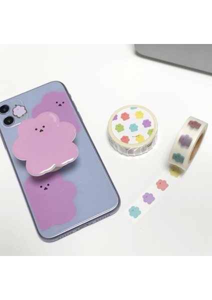 Stil 4 Sevimli Karikatür Ayı Kavrama Telefon Zil Tutucu iPhone Samsung Huawei Xiaomi Tok Kawaii Kore Katlanabilir Telefon Standı Tutucu Braketi (Yurt Dışından) modelleri