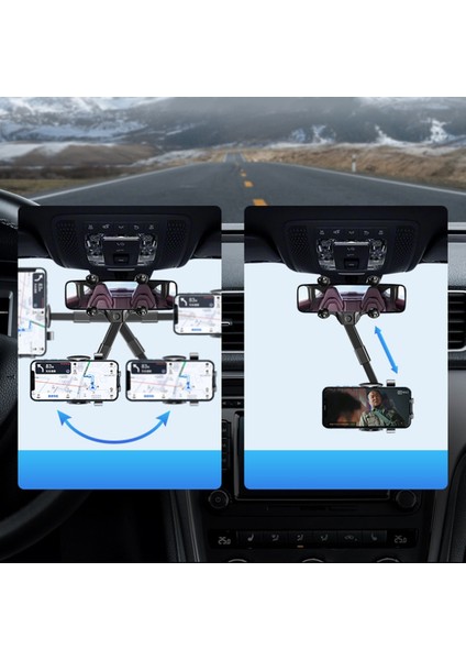 Tip A Olaf 360 Araç Dikiz Aynası Telefon Desteği Montaj Telefonu ve Gps Tutucu Evrensel Dönen Ayarlanabilir Cep Telefonu Araç Tutucu (Yurt Dışından) indirimleri