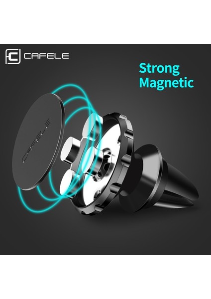 Açık Mavi Cafele Araç Telefonu Tutucu 360 Rotasyon Gps Evrensel Tutucu Cep Telefonu Mıknatıslı Tutucu Hava Firar Araba Standı iPhone 11 7 8 Xs (Yurt Dışından)