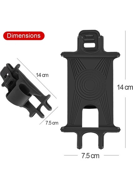 Siyah Olaf Bisiklet Telefonu Tutucu iPhone Samsung Evrensel Cep Cep Telefonu Tutucu Bisiklet Gidon Klip Standı Gps Montaj Braketi (Yurt Dışından)