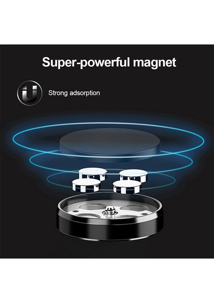 Siyah Süper Manyetik Araç Telefonu Tutucu Apple Xiaomi Huawei Için Uygun Cep Telefonu Tutucu Pano Duvara Monte Araba Mıknatıs Etiket (Yurt Dışından)
