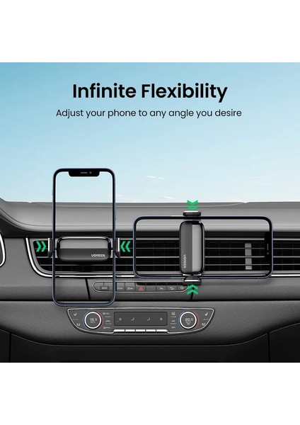 Metal Siyah-1piece Ugreen Araç Telefonu Tutucu Standı Cep Telefonu Hava Firar Telefon Standı Xiaomi Samsung iPhone 12 13 Telefon Araç Tutucu Standı (Yurt Dışından) indirimleri