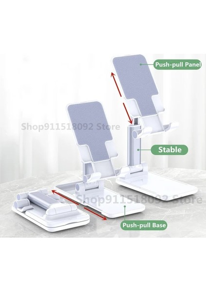 A-Yükseltme Beyaz Olaf Yeni Masaüstü Telefon Tutucu Evrensel iPad Xiaomi Huawei Tablet Standı Telefon Desteği Katlanabilir Masa Kaldırma Braketi (Yurt Dışından)