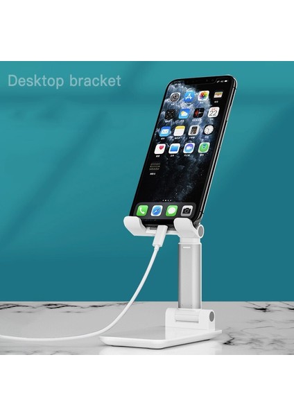 A-Yükseltme Beyaz Olaf Yeni Masaüstü Telefon Tutucu Evrensel iPad Xiaomi Huawei Tablet Standı Telefon Desteği Katlanabilir Masa Kaldırma Braketi (Yurt Dışından)
