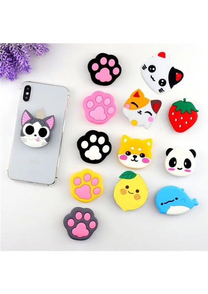 18 Lüks Sevimli Karikatür Hayvan Desteği Cep Telefonu Uzatma Çerçevesi Parmak Braketi Tavşan Panda Evrensel Katlama Cep Telefonu Braketi (Yurt Dışından) modelleri