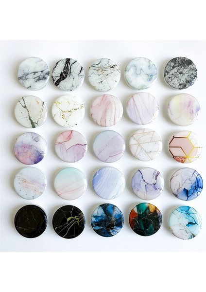 E22 Parlak Mermer Doku Streç Kavrama Tok Telefon Tutucu iPhone 11 13 Için Katlanabilir Soket Parmak Yüzük Xiaomi Desteği (Yurt Dışından) fiyatları