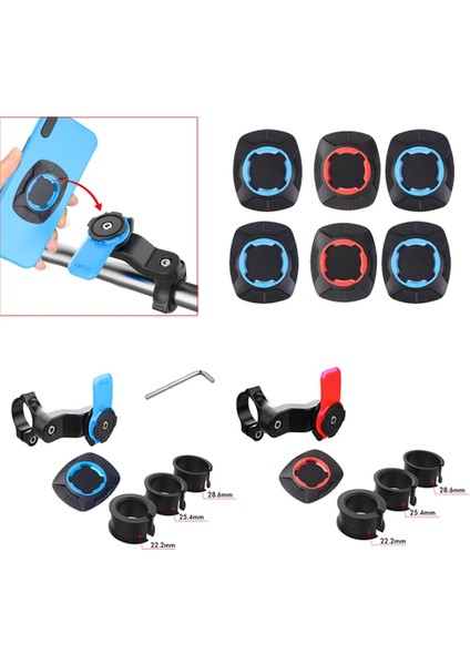 1 Mavi Set 1redpatch Darbeye Dayanıklı Motosiklet Bisiklet Telefon Tutucu Standı Ayarlanabilir Destek Navigasyon Telefon Braketi Mtb Bisiklet Gidon Montaj Braketi (Yurt Dışından) fırsatları