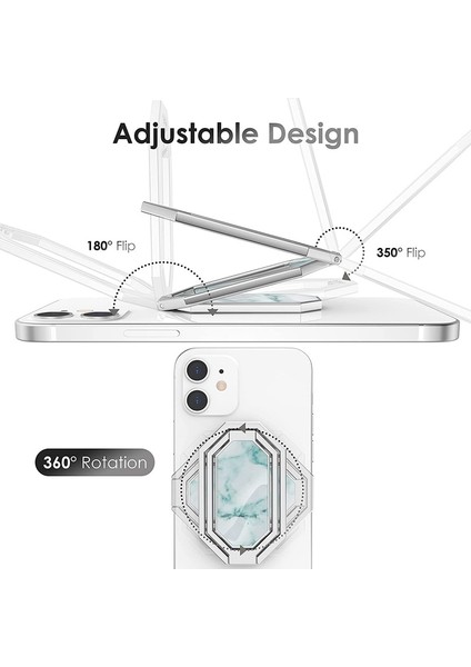 Şerit Evrensel Metal Telefon Zil Tutucu Kickstand 360 Rotasyon Geri Katlanabilir Masa iPhone iPad Tablet Için Standı Soporte Para Celular (Yurt Dışından) modelleri
