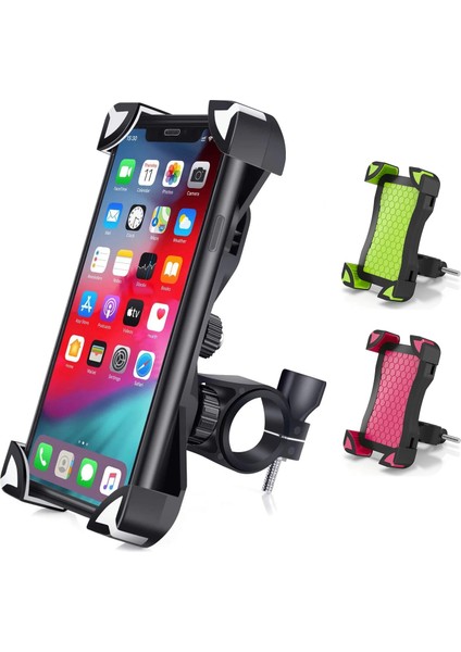 Kırmızı Bisiklet Telefon Tutucu Evrensel Motosiklet Cep Telefonu Tutucu Bisiklet Gidon Klip Standı Gps Montaj Braketi iPhone 12 Pro Max 11 (Yurt Dışından) indirimleri