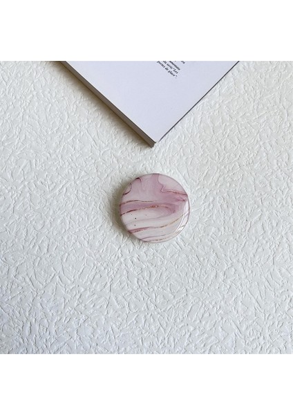 24 Lüks Mermer Katlanabilir Telefon Tutucu Braketi Telefon Zil Standı Desteği Soket Telefon Kavrama iPhone Samsung Xiaomi Için Telefon Standı (Yurt Dışından)