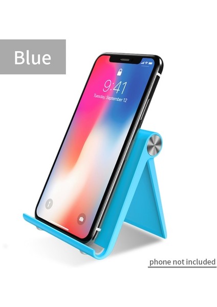 Mavi Evrensel Masa Cep Telefonu Desteği Tutucu Telefon Masaüstü Standı Ipad Samsung iPhone x Xs Max Cep Telefonu Tutucu Dağı (Yurt Dışından)