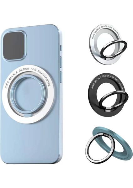Mor Disk Manyetik Halka Telefon Tutucu iPhone 12 13 14 Mini Pro Max Ultra-Ince Metal Manyetik Halka Toka Telefon Tutucu (Yurt Dışından) fiyatları