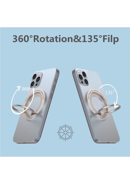 Mor Disk Manyetik Halka Telefon Tutucu iPhone 12 13 14 Mini Pro Max Ultra-Ince Metal Manyetik Halka Toka Telefon Tutucu (Yurt Dışından) indirimleri