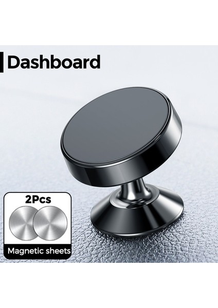 Siyah Dashboard Joyroom Manyetik Araç Telefonu Tutucu iPhone Samsung Xiaomi Huawei Için Standı Evrensel Mıknatıs Hava Firar Dağı Cep Cep Telefonu (Yurt Dışından)