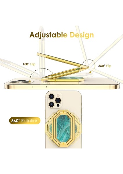 Altın Metal Telefon Zil Tutucu Parmak Kickstand 360 Dönme Geri Kavrama iPhone iPad Akıllı Telefonlar Tabletler Için Katlanabilir Masa Telefonu Standı (Yurt Dışından) modelleri