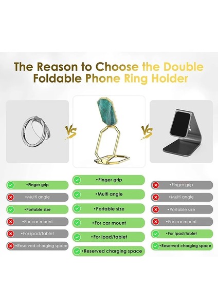 Altın Metal Telefon Zil Tutucu Parmak Kickstand 360 Dönme Geri Kavrama iPhone iPad Akıllı Telefonlar Tabletler Için Katlanabilir Masa Telefonu Standı (Yurt Dışından) indirimleri