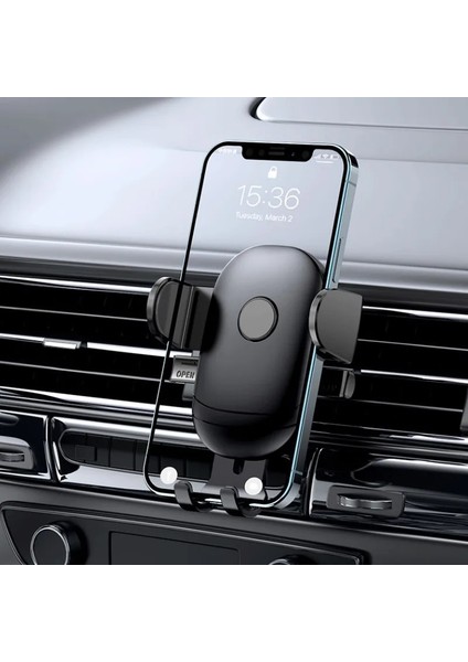Siyah Araç Telefonu Tutucu Standı Hava Firar Dağı Için Araba Cep Telefonu Gps Desteği 4.5-7.0 Inç Cihazlar Için Telefon Araç Telefonu Sabitleme Kıskacı (Yurt Dışından) fırsatları