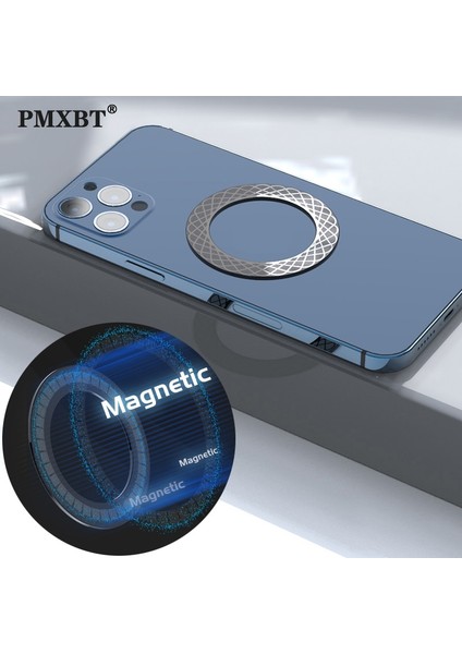 5 Adet Siyah Manyetik Metal Plaka Etiket Yüzükler Magsafe Kablosuz Şarj Cihazı Mıknatıslı Araba Cep Telefonu Tutucu Demir Sac iPhone 13 Pro Max (Yurt Dışından)