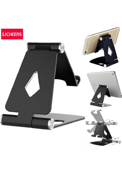 Kırmızı Lıcheers Telefon Tutucu Standı iPhone 13PRO Xiaomi Mi 9 Metal Telefon Tutucu Katlanabilir Cep Telefonu Standı Masası iPhone 12 11 Xs (Yurt Dışından) indirimleri