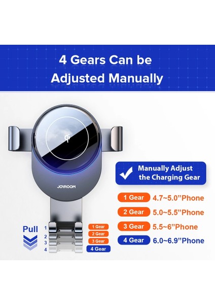 Bir Takım Joyroom 15W Qi Araç Telefonu Tutucu Kablosuz Şarj Cihazı Araç Montajı Akıllı Kızılötesi Hava Firar Dağı Araç Şarj Cihazı iPhone Için Kablosuz (Yurt Dışından) fırsatları